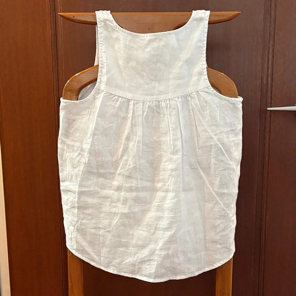 Splendid White Button-Front Tank Top - Picture 5 of 5